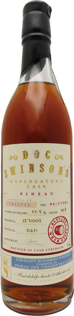 Doc Swinson Exploratory Cask Pineau Des Charentes Straight Bourbon Whi Mission Wine And Spirits 3551