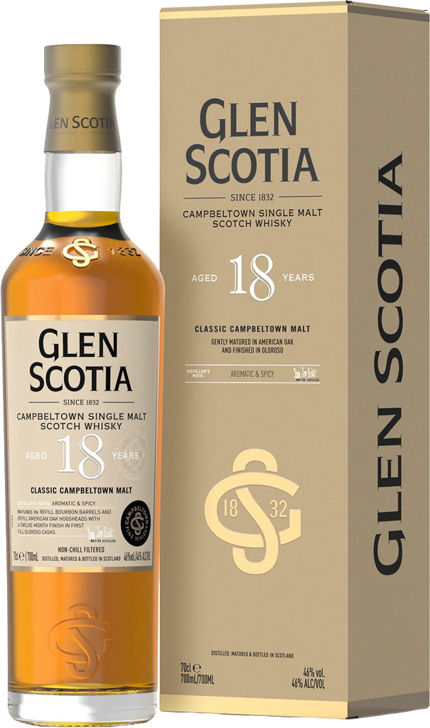 Glen Scotia Single Malt 18Yr 700ml – Mission Wine & Spirits
