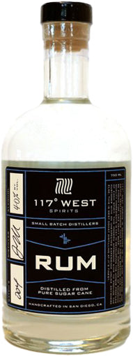 117 West Spirits White Rum 750ml-0