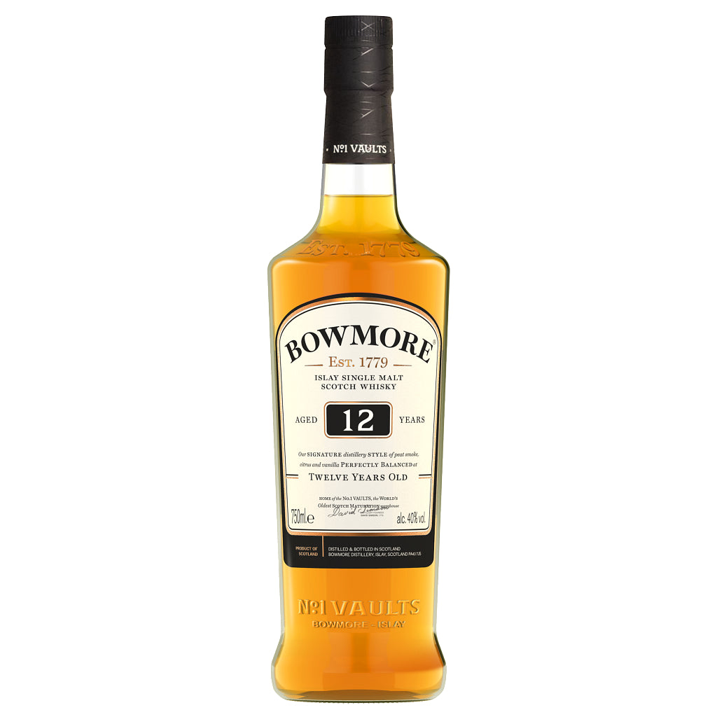 Bowmore 12 Year Old Single Malt Whisky 750ml-0