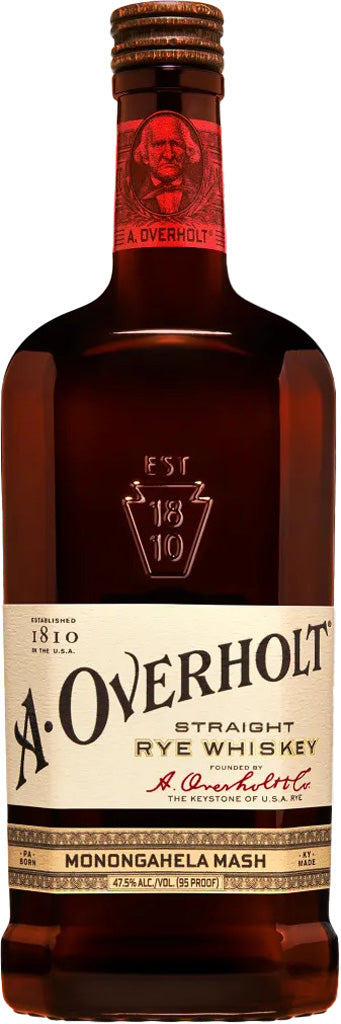 A. Overholt Monongahela Mash Straight Rye Whiskey 750ml-0