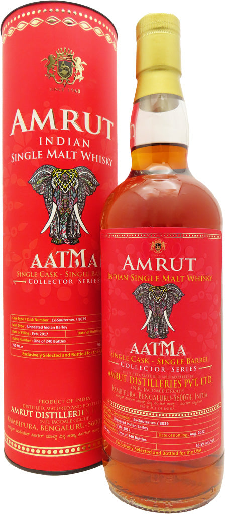 Amrut Aatma Collector Series Ex-Sauternes Single Malt Whisky 750ml-0