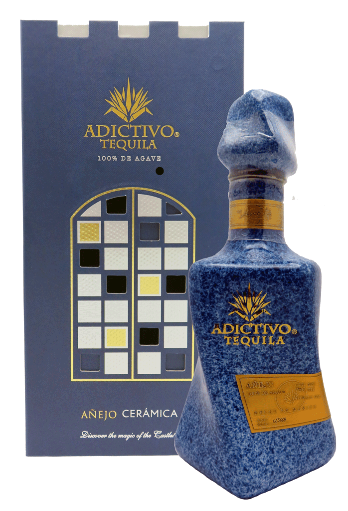 Adictivo Tequila Anejo Blue Ceramic 750ml – Mission Wine & Spirits