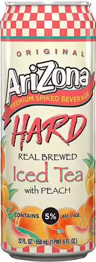 Arizona Hard Iced Tea With Peach 22oz Can-0