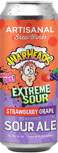 Artisanal Warheads Strawberry Grape Sour 16oz Can-0