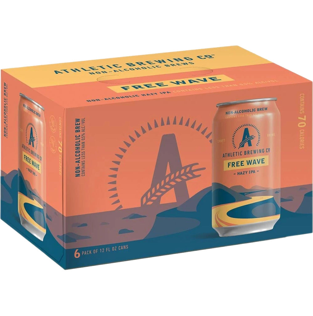 Athletic Non-Alcoholic Free Wave Hazy IPA 6pk Cans-0