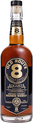 Augusta Old Route 8 Cask Strength 8 Year Old Straight Bourbon Whiskey 750ml-0