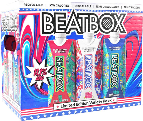 Beatbox Red White & Blue Limited Edition Party Box 6pk-0