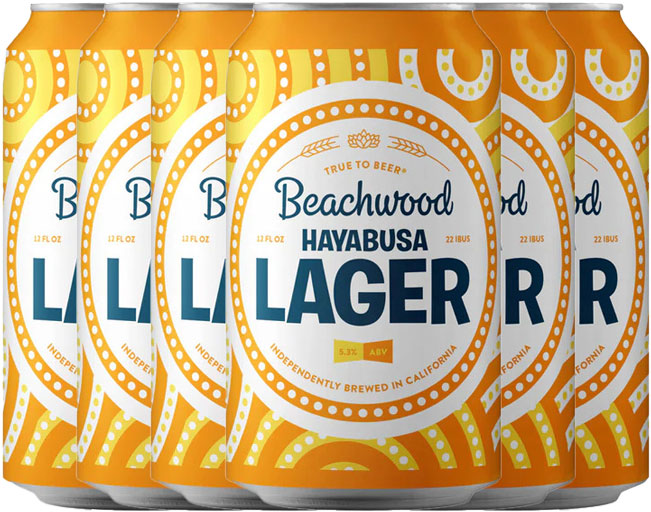 Beachwood Hayabusa Rice Lager 6pk Cans-0