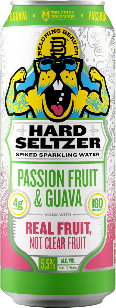 Belching Beaver Passionfruit & Guava Seltzer 19.2oz Can-0