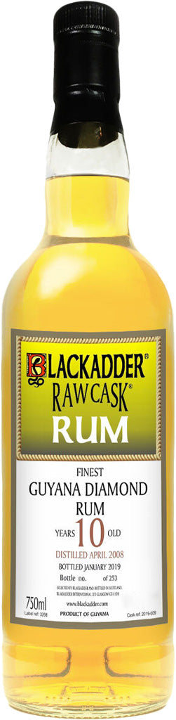 Blackadder Guyana Diamond Raw Cask 10 Year Old Rum 2008 750ml-0