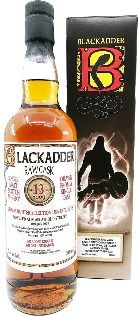 Blackadder Raw Cask Blair Athol 13 Year Old Single Malt Whisky 2009 700ml-0