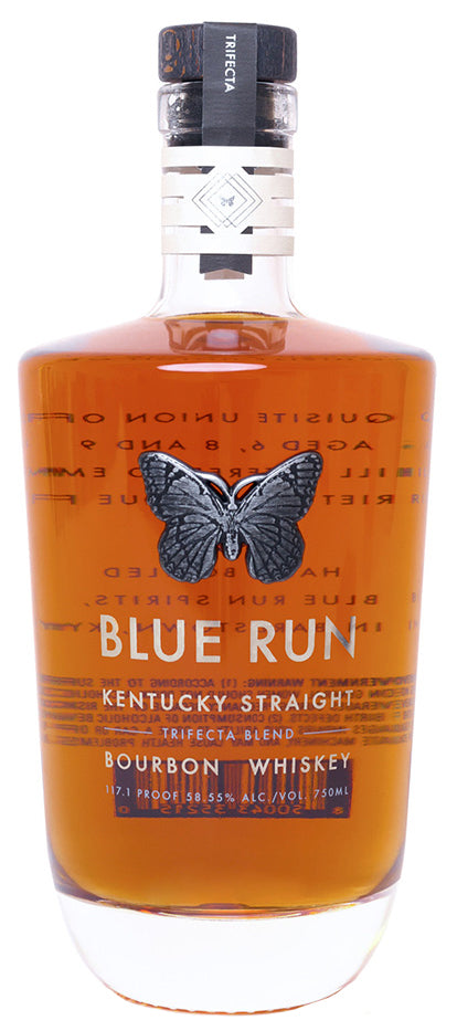 Blue Run Trifecta Triple-Age Straight Bourbon Whiskey 750ml-0