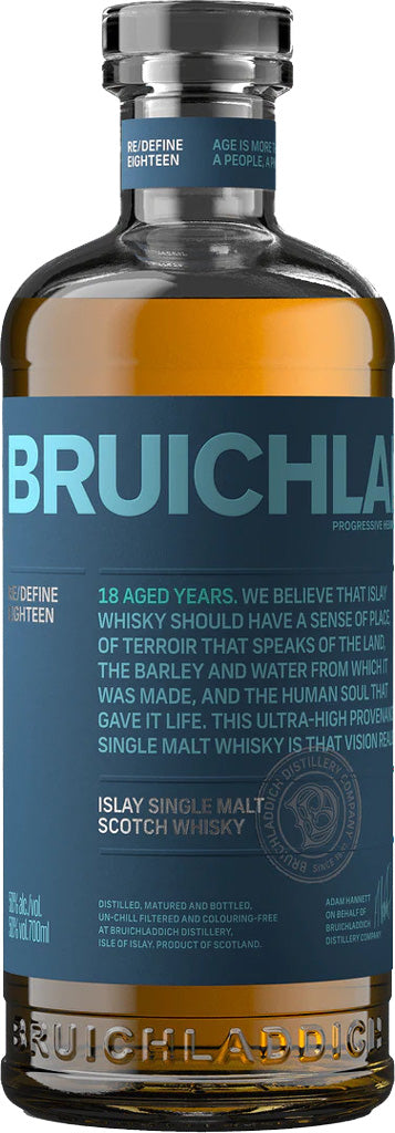 Bruichladdich Islay Single Malt Whiskey 18 Year Old 750ml-0