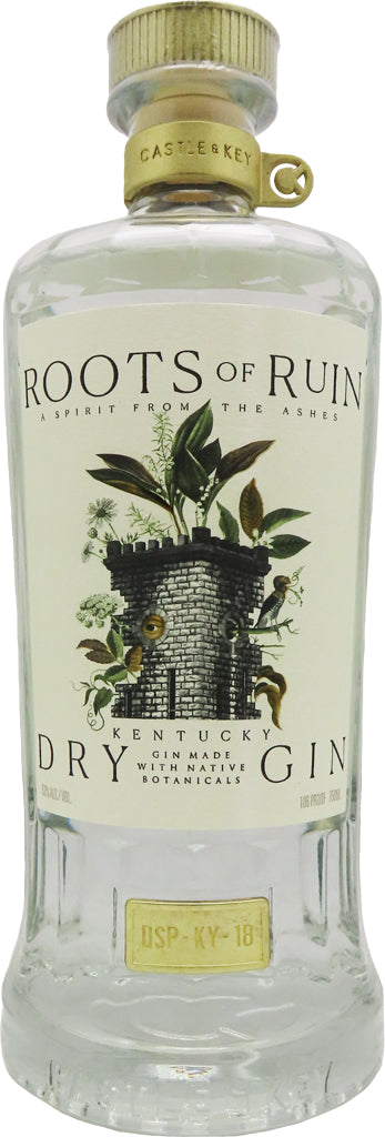 Castle & Key Roots of Ruin Dry Gin 750ml-0