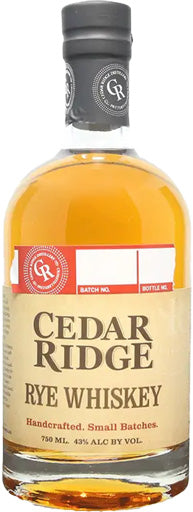 Cedar Ridge Straight Rye Whiskey 750ml-0