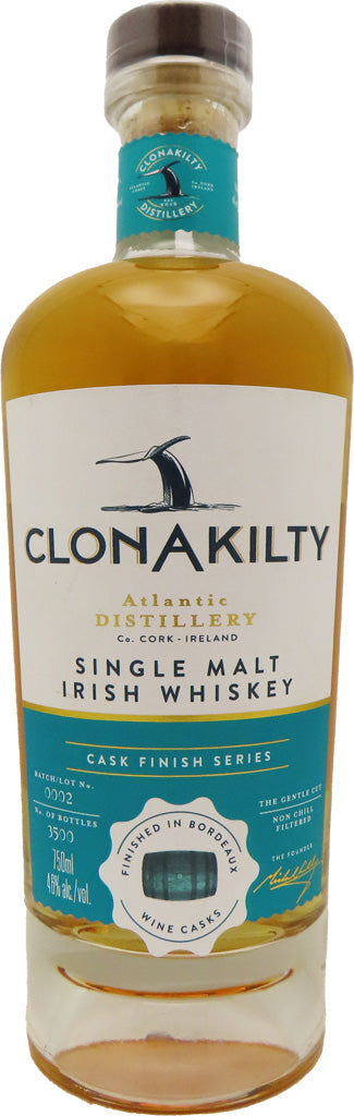 Clonakilty Bordeaux Wine Cask Finish Single Malt Irish Whiskey 750ml-0