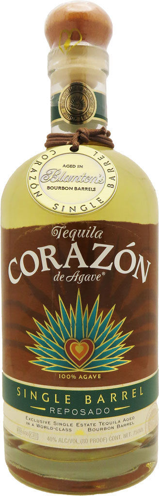 Corazon Reposado Tequila Single Barrel Aged in Blanton's Bourbon Barrels 750ml-0