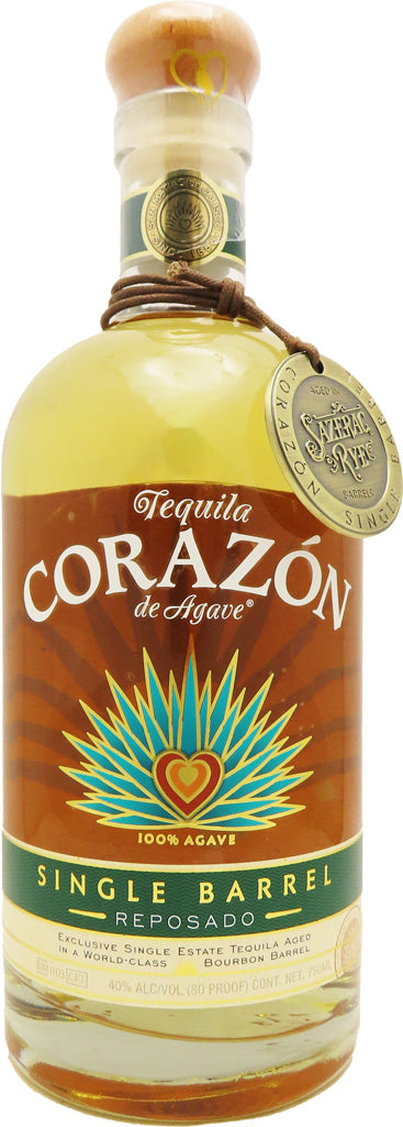 Corazon Reposado Tequila Single Barrel Aged in Sazerac Rye Barrels 750ml-0