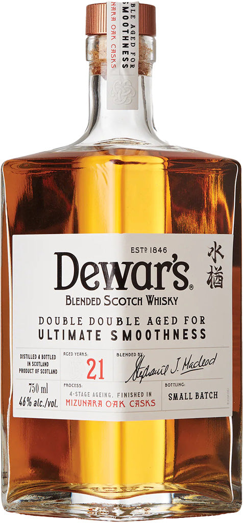 Dewar's Double Double 21 Year Old Mizunara Oak Cask Blended Scotch Whisky 750ml-0