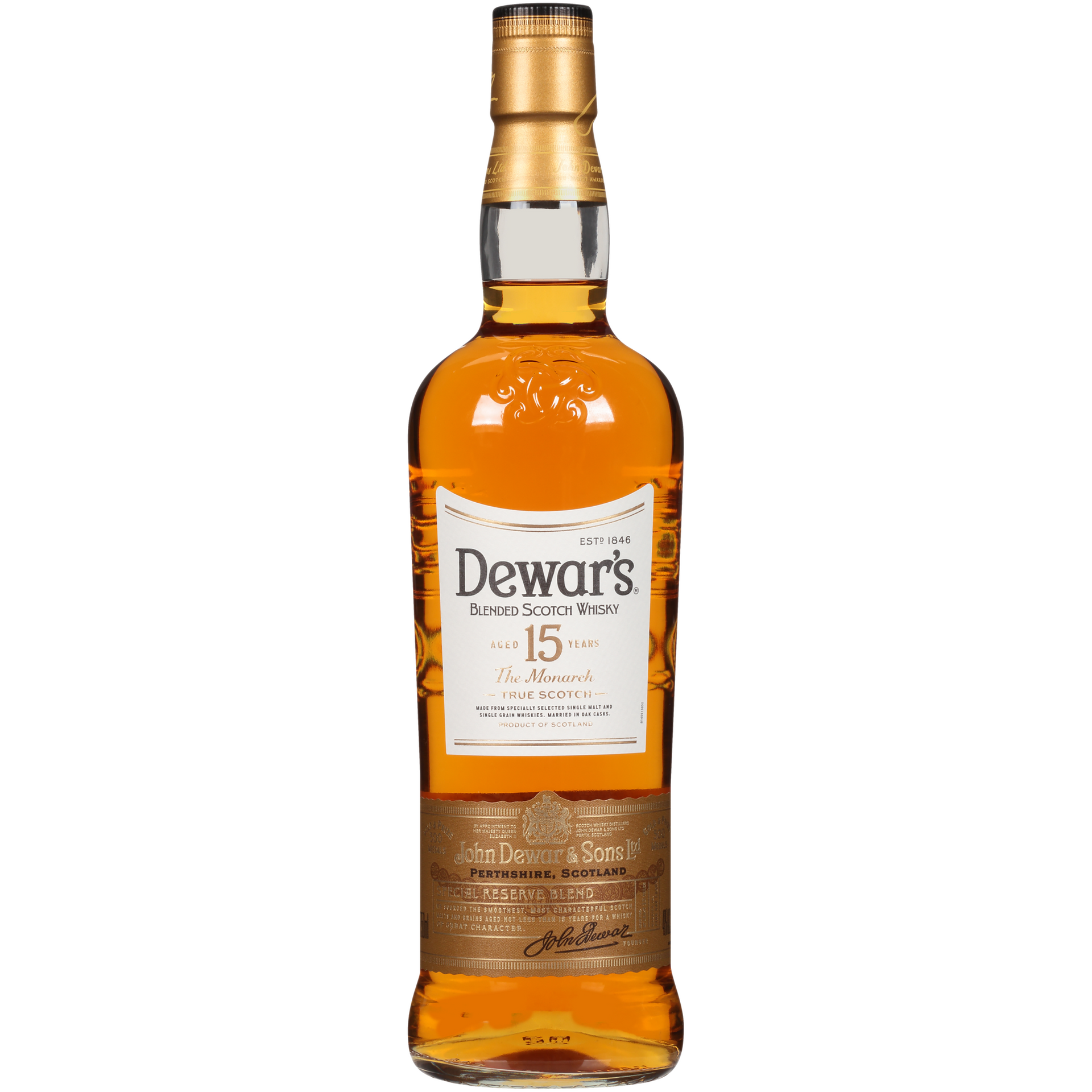 Dewar's 15 Year Old Blended Scotch Whisky 750ml-0