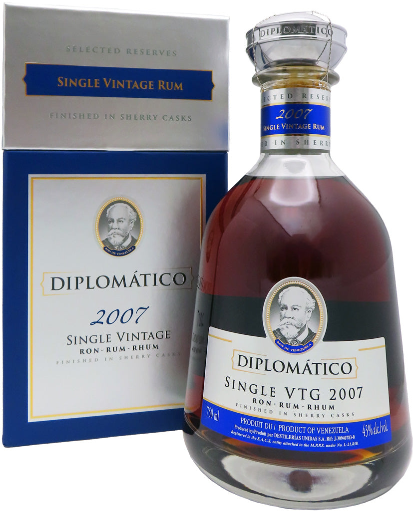 Diplomatico Single Vintage 2007 Sherry Cask Rum 750ml-0