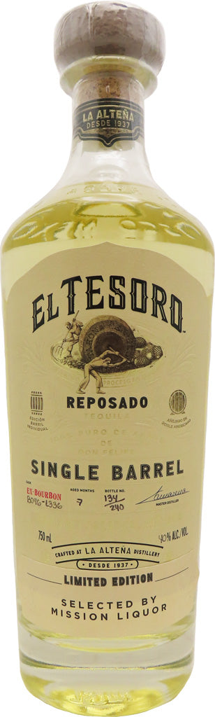 El Tesoro Mission Exclusive Single Barrel Reposado Tequila 750ml Featured Image