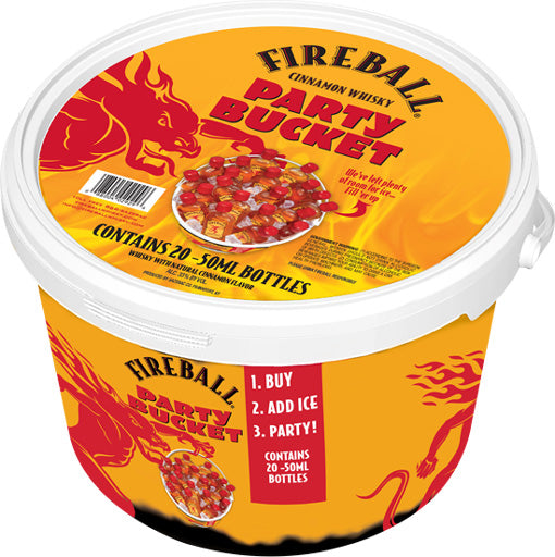 Fireball Cinnamon Whisky Party Bucket 20x50ml – Mission Wine & Spirits