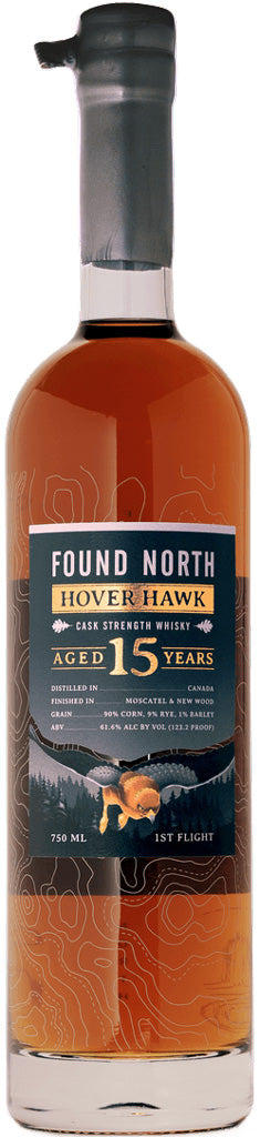 Found North Hover Hawk First Flight 15 Year Old Cask Strength Whisky 750ml-0