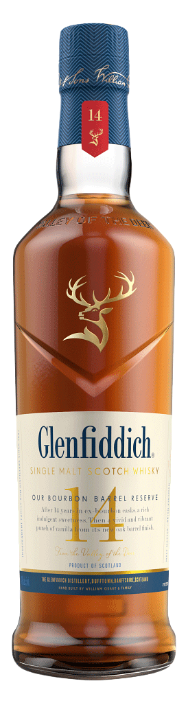 Glenfiddich 14 Year Old Bourbon Barrel Reserve Single Malt Whisky 750ml-0