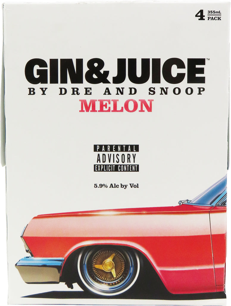 Gin & Juice Melon Cocktail by Dre and Snoop 4pk Cans-0