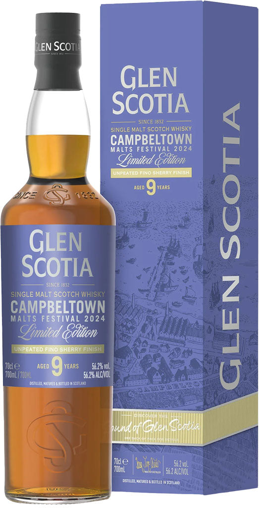 Glen Scotia Single Malt Unpeated Fino Sherry Finish 9 Year Old 750ml-0