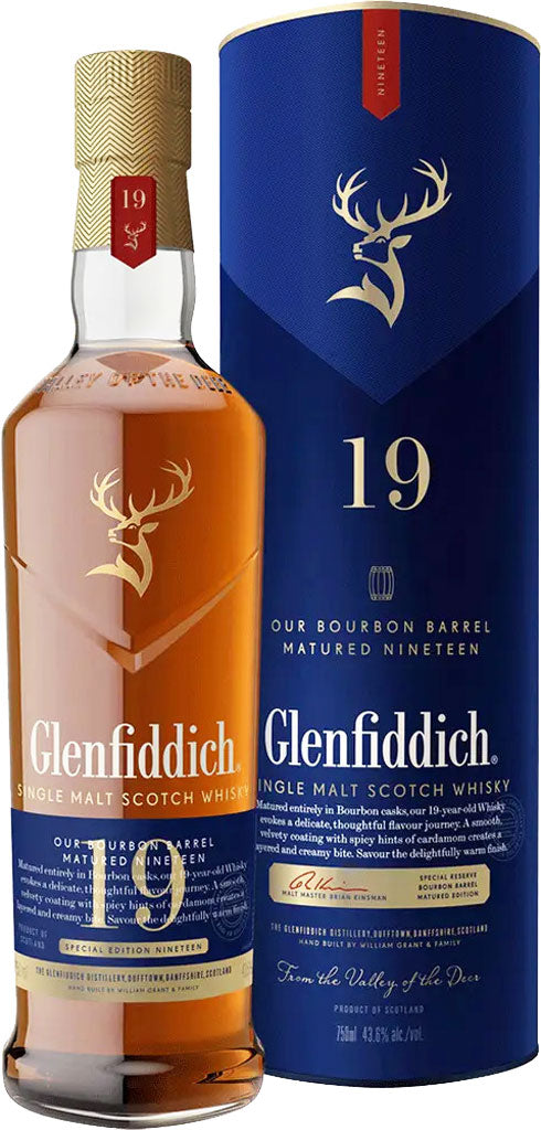 Glenfiddich Special Reserve 19 Year Old Bourbon Barrel Matured Single Malt Whisky 750ml-0