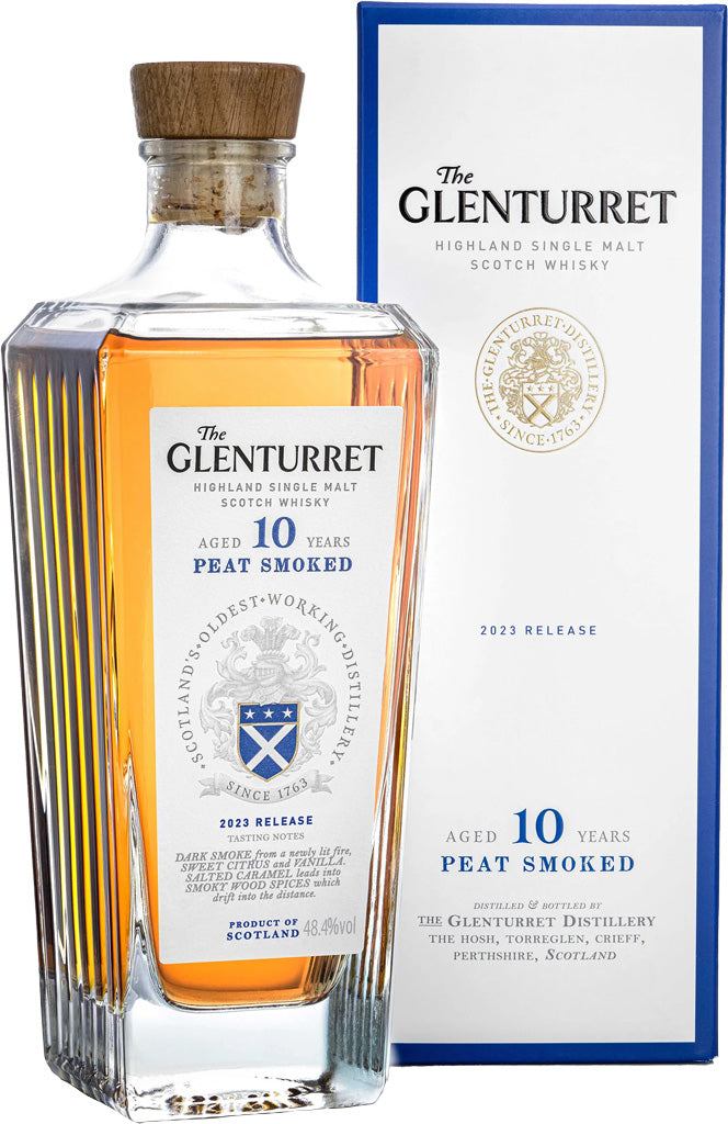 Glenturret 10 Year Old Peat Smoked 2023 Release Single Malt Scotch Whiskey 750ml-0