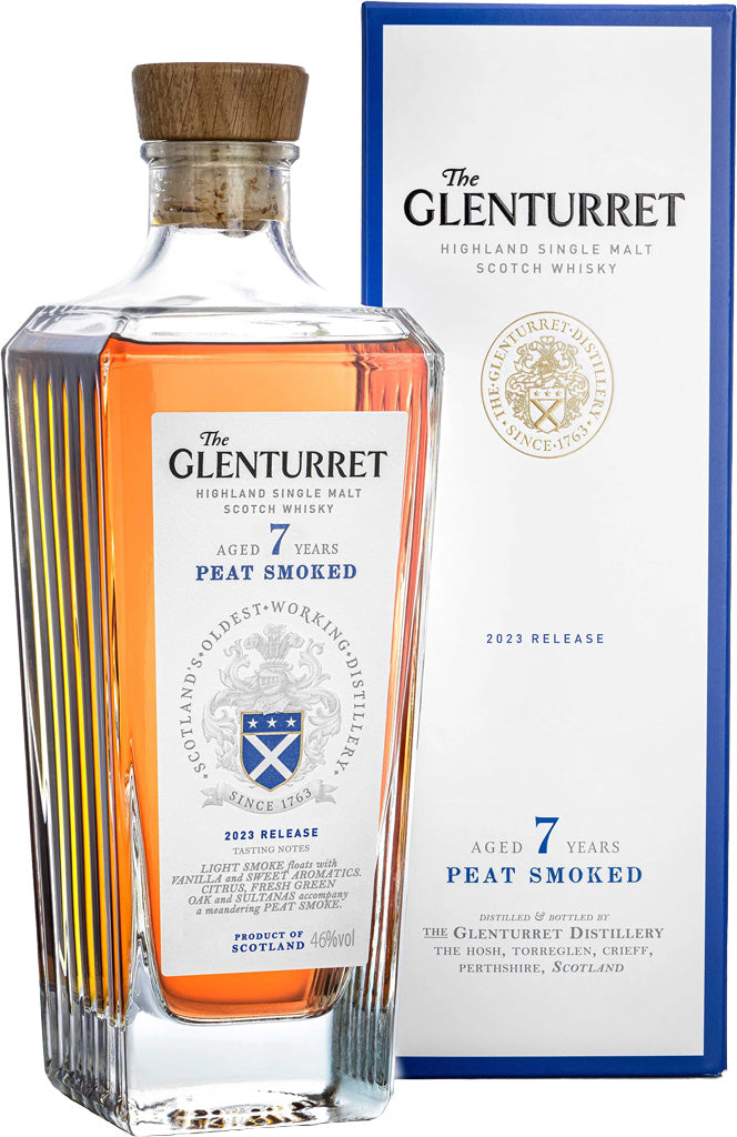 Glenturret 7 Year Old Peat Smoked 2023 Release Single Malt Scotch Whiskey 750ml-0