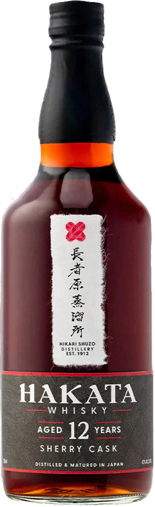 Hakata 12 Year Old Sherry Cask Japanese Whisky 700ml-0