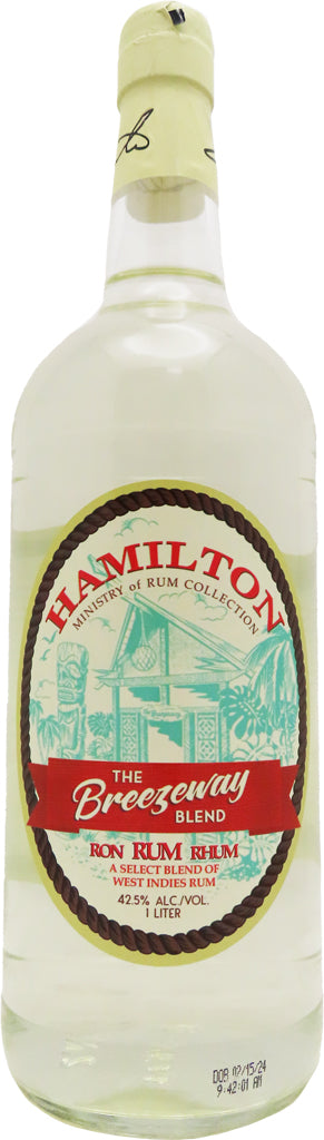 Hamilton Breezeway Blend White Rum 1L-0