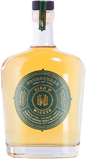 High n' Wicked Foursquare Single Grain Irish Whiskey 750ml-0