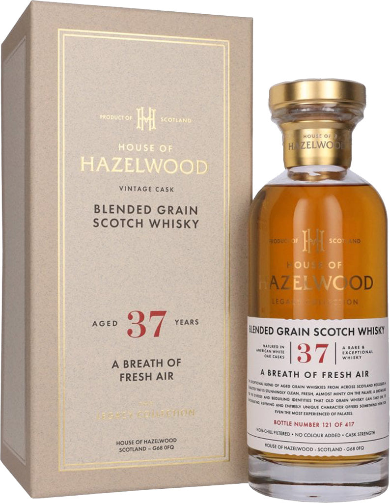 House of Hazelwood Legacy Collection A Breath Of Fresh Air 37 year Grain Whisky 700ml-0