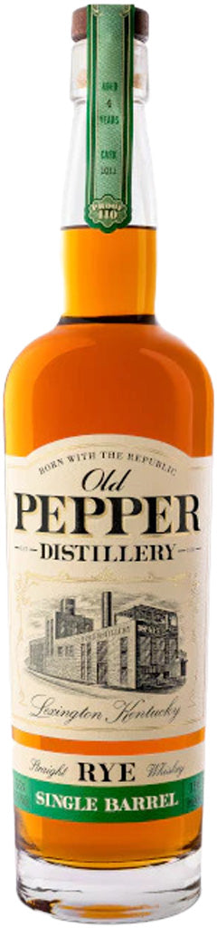 James E. Pepper 'Old Pepper' Rye Single Barrel 4 Year Old Barrel Proof 750ml-0