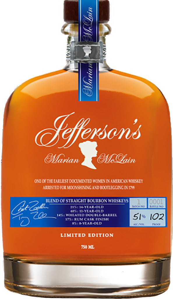 Jefferson's Marian McLain Limited Edition Bourbon 750ml-0