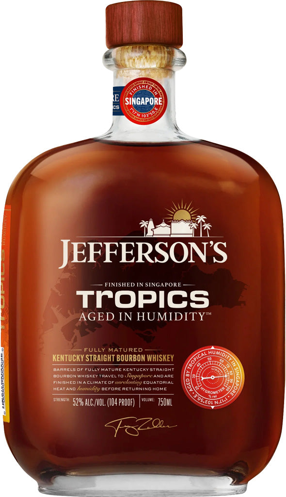 Jefferson's Tropic Aged In Humidity Straight Bourbon Whiskey 750ml-0