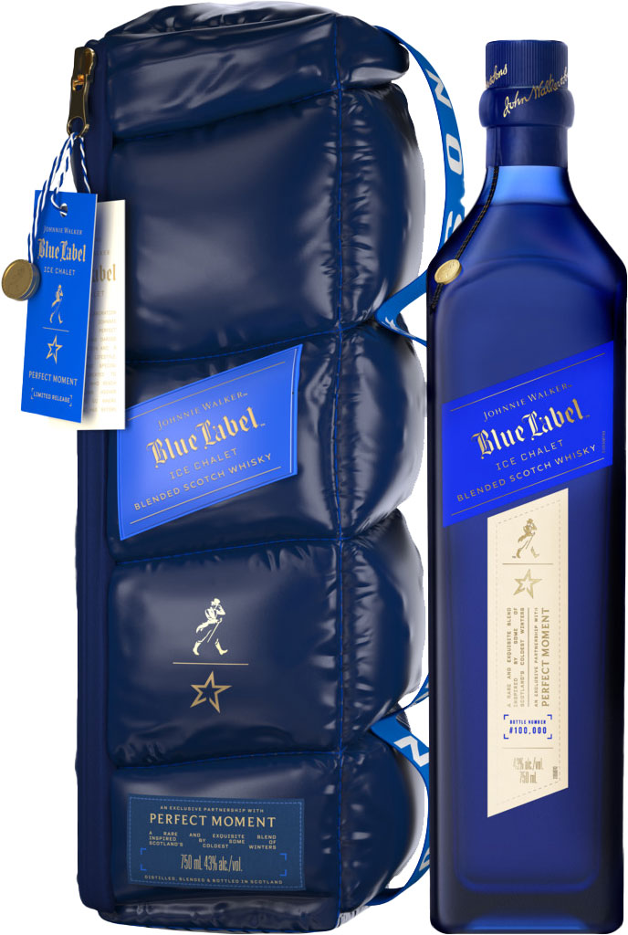 Johnnie Walker Blue Label Ice Chalet Blended Scotch Whisky 750ml-0