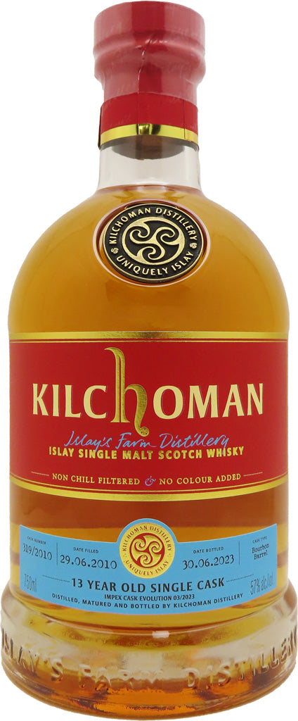 Kilchoman ImpEx Cask Evolution 13 Year Old Ex-Bourbon Cask Finish Single Malt Whiskey 750ml-0