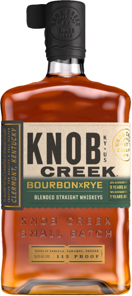 Knob Creek Bourbon x Rye Blended Straight Whiskeys 750ml-0