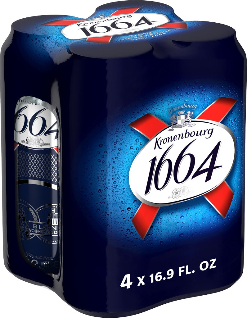 Kronenbourg 1664 16.9oz 4pk Cans-0