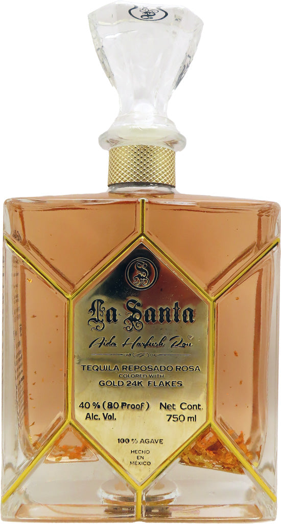 La Santa Tequila Reposado Rosa Gold 24k 750ml-0