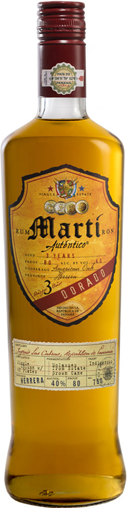 Marti Autentico Dorado 3 Year Rum 750ml-0