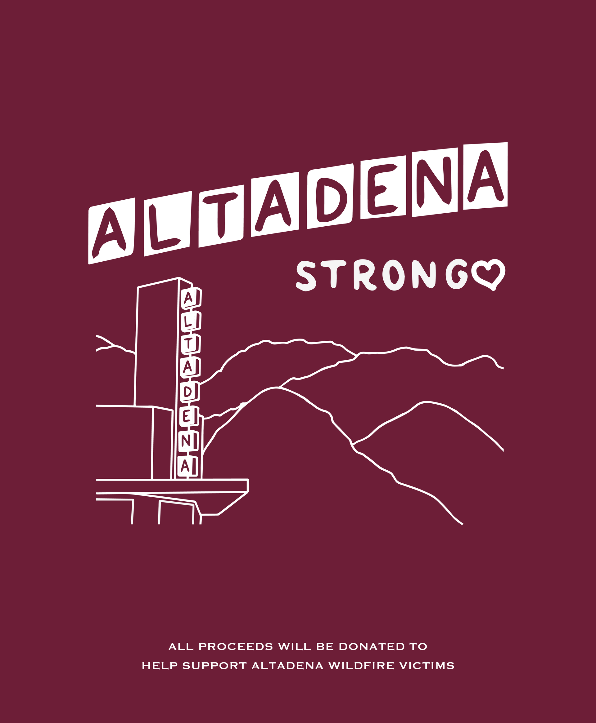 'Altadena Strong' Mission Fundraiser T-Shirt-1