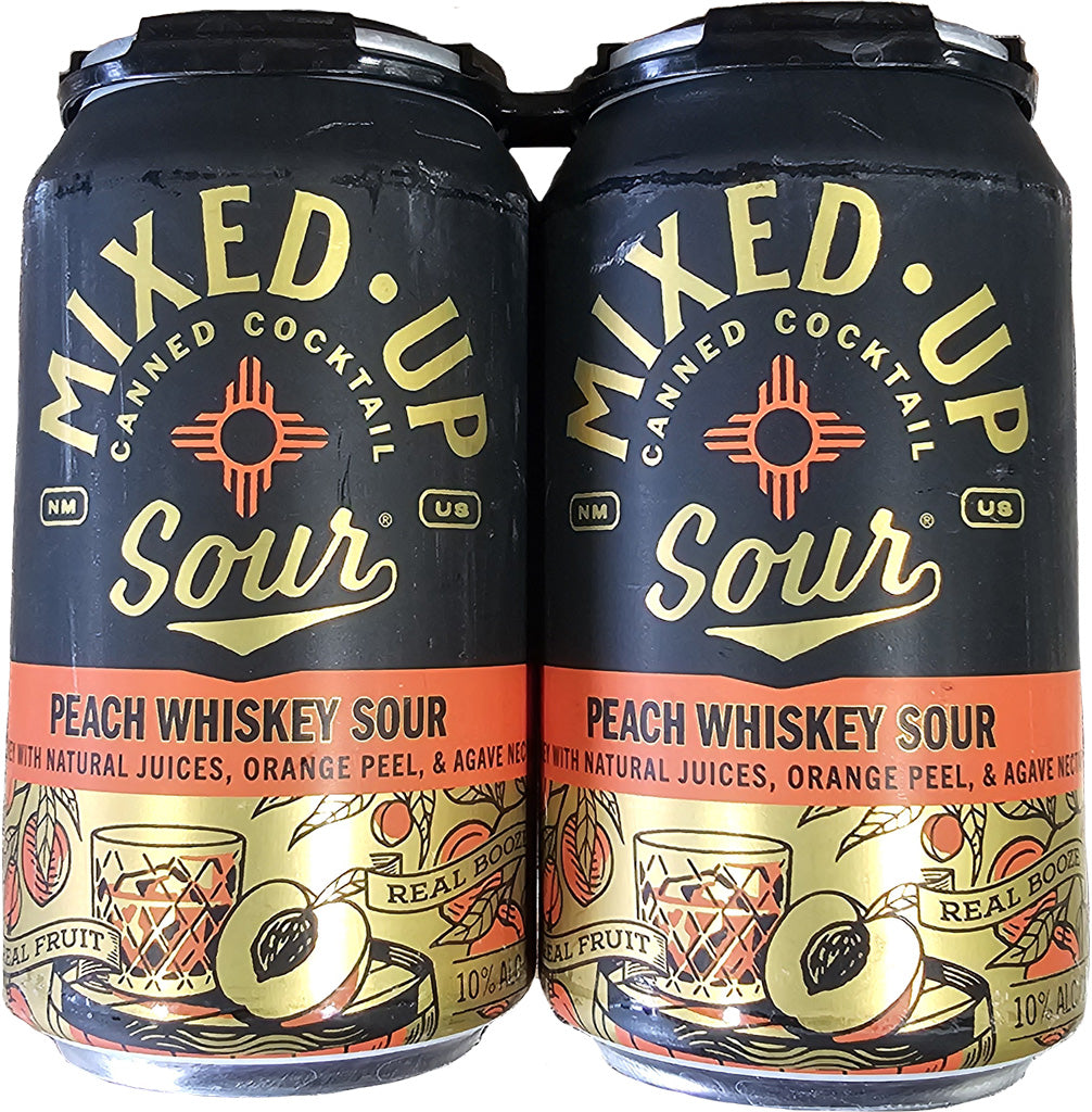 Mixed Up Peach Whiskey Sour 4pk Cans-0